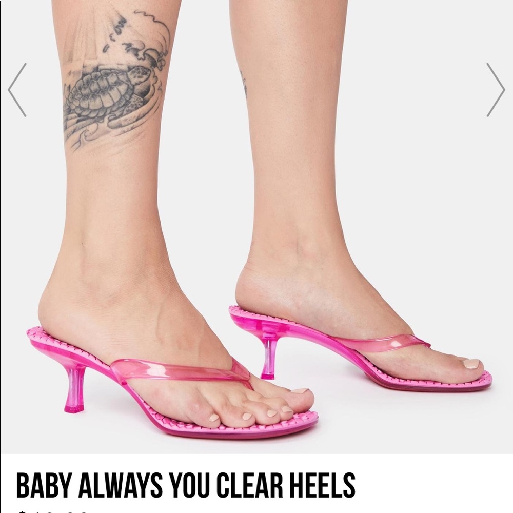 Pink Mini Sandal Heels